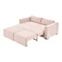 SOFÁ-CAMA 2 LUGARES ORIGAMI - QUARTZO ROSA/TAUARI - Foto 5