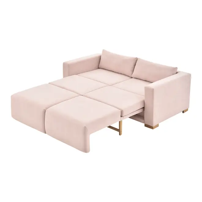 SOFÁ-CAMA 2 LUGARES ORIGAMI - QUARTZO ROSA/TAUARI - Foto 5