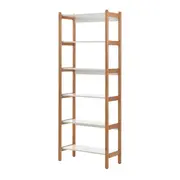 ESTANTE 85 CM X 2,18 M CAULE - AMÊNDOA/BRANCO - Foto 2