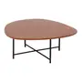 PRETO/NOZES - MESA DE CENTRO 83 CM X 79 CM ORGANIQUÊ