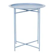 MESA LATERAL REDONDA 41 CM PLATTER - BLEU CENDRÉ - Foto 3