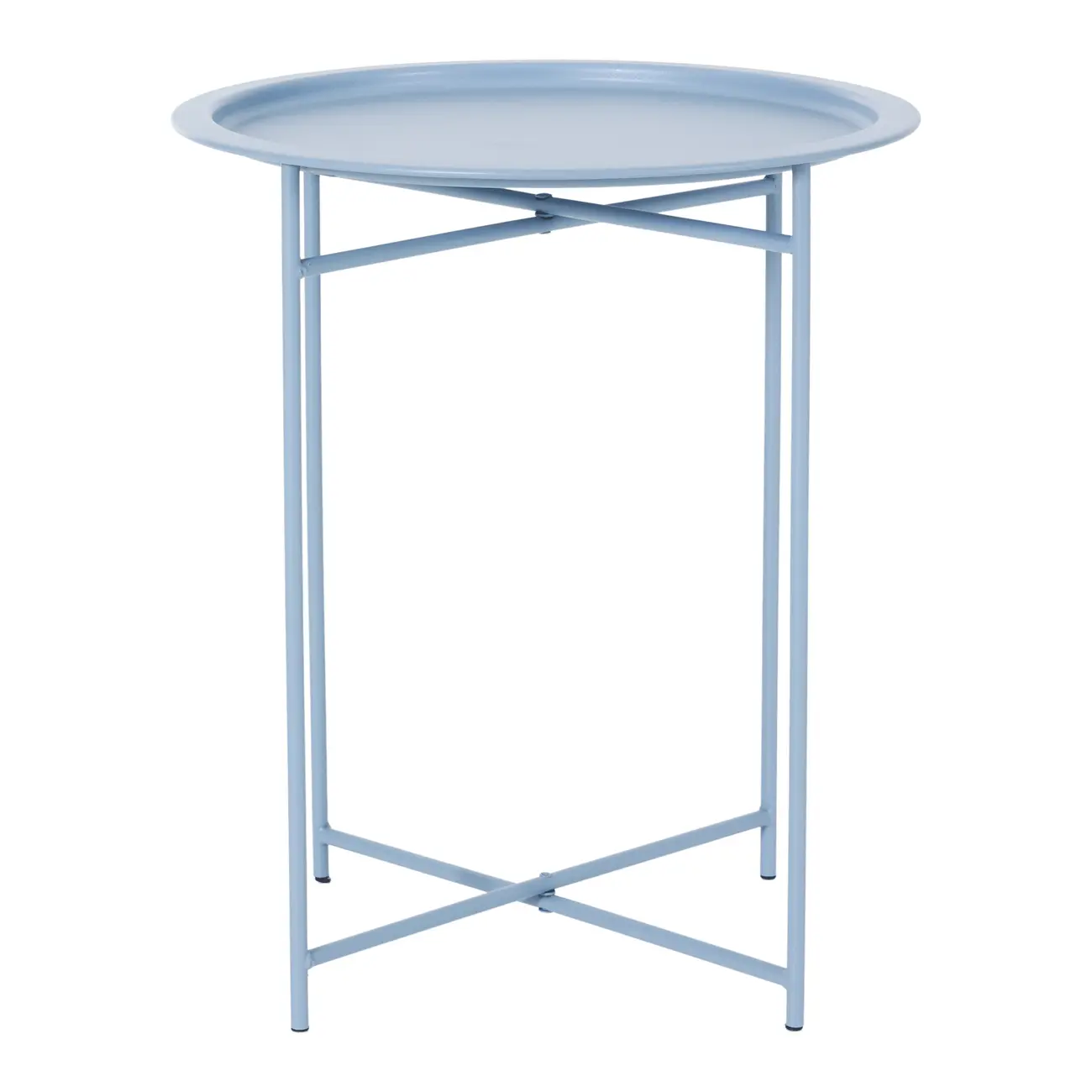 MESA LATERAL REDONDA 41 CM PLATTER - BLEU CENDRÉ - Foto 3