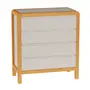 CÔMODA 4 GAVETAS 90 CM X 45 CM KANT - CAMELO/AMÊNDOA - Foto 26