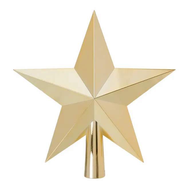PONTEIRA ESTRELA 19 CM FINE FESTIVITY - OURO - Foto 1
