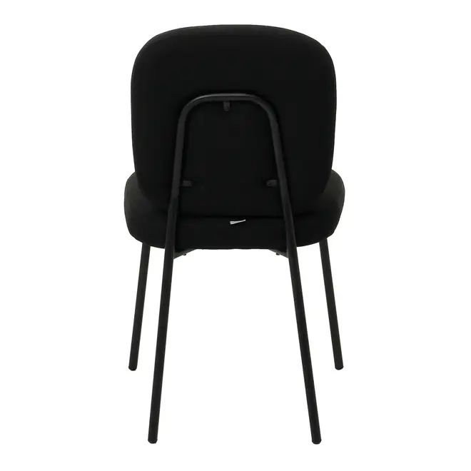CADEIRA DE JANTAR SNAKY - PRETO/PRETO - Foto 5
