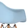 CADEIRA COM BRAÇOS EASY WOOD - FAIA/AZUL CLARO - Foto 7