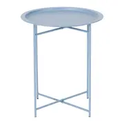 MESA LATERAL REDONDA 41 CM PLATTER - BLEU CENDRÉ - Foto 1