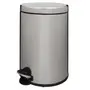 LIXEIRA COM PEDAL 20 L HOYT - INOX/PRETO - Foto 9
