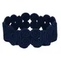 CESTO 27 CM X 22 CM X 11 CM ARABESCO - AZUL ESCURO - Foto 1