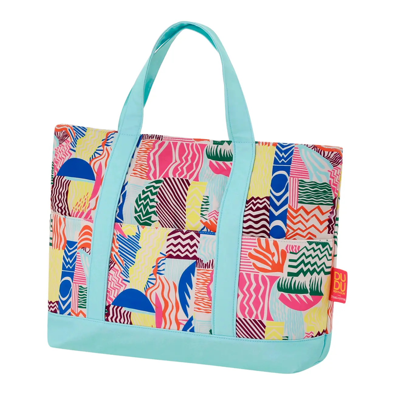 BOLSA DE PRAIA VIBRA VERÃO - AÇAY/VERDE ÁGUA - Foto 2