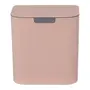 QUARTZO ROSA/KONKRET - LIXEIRA PIA/PAREDE 5 L UTILE