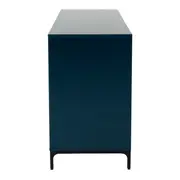 BUFFET 2 PORTAS/3 GAVETAS 1,80 M X 45 CM NASH - VERDE ESCARAVELHO/PRETO - Foto 6