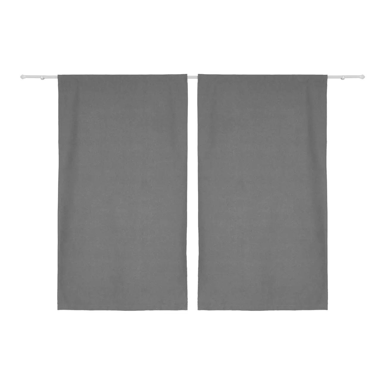 CORTINA BLACKOUT 100% 2 PEÇAS 1,30 M X 2,30 M NÓOR - MESCLADO CINZA - Foto 1