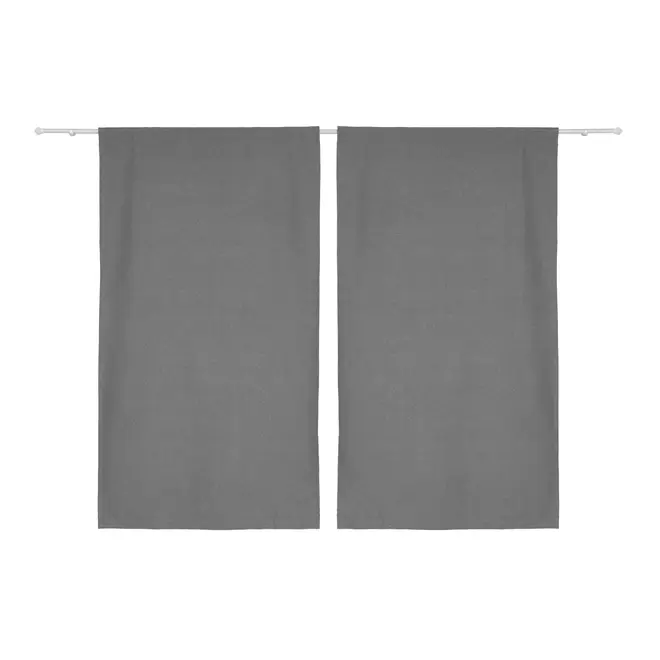 CORTINA BLACKOUT 100% 2 PEÇAS 1,30 M X 2,30 M NÓOR - MESCLADO CINZA - Foto 1