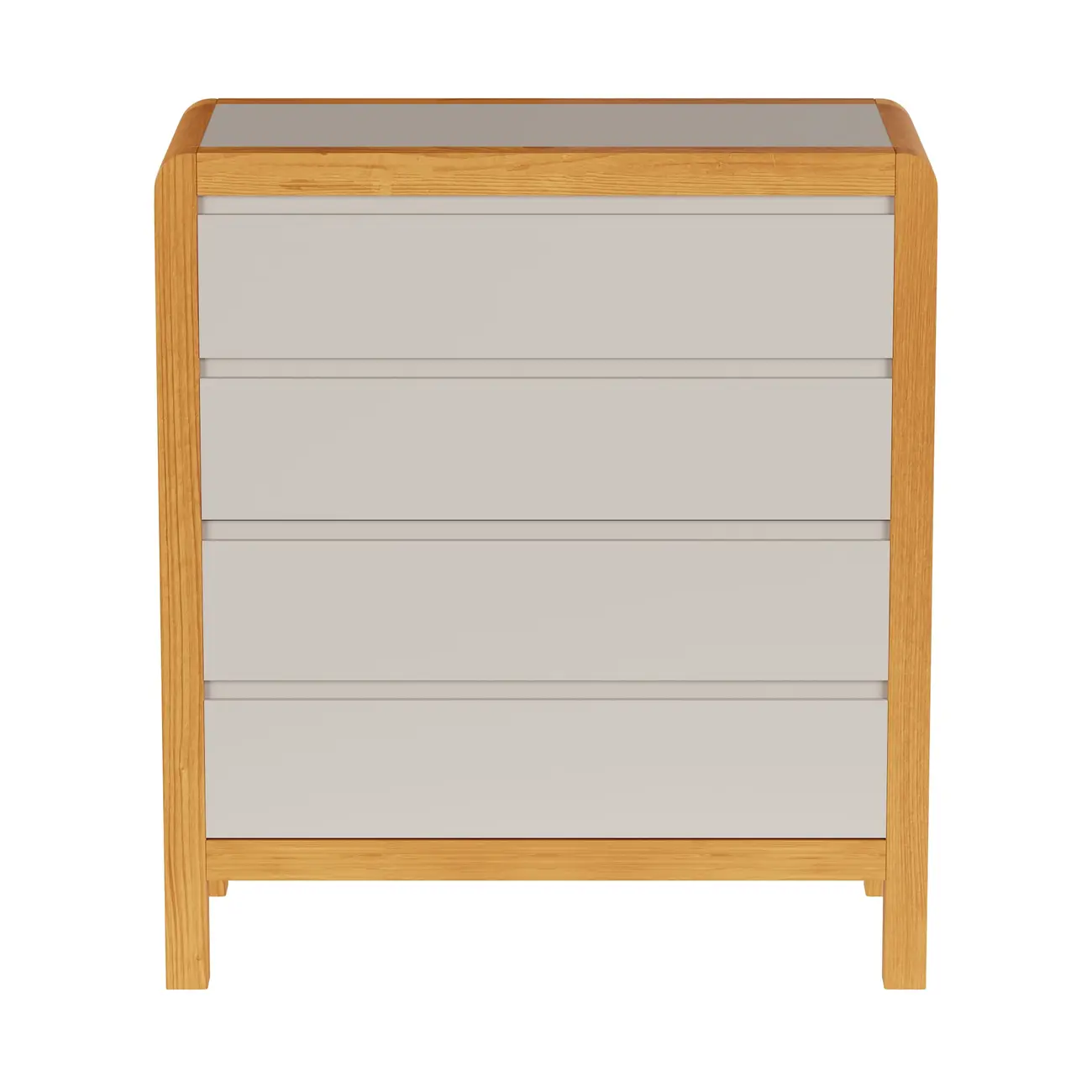 CÔMODA 4 GAVETAS 90 CM X 45 CM KANT - CAMELO/AMÊNDOA - Foto 29