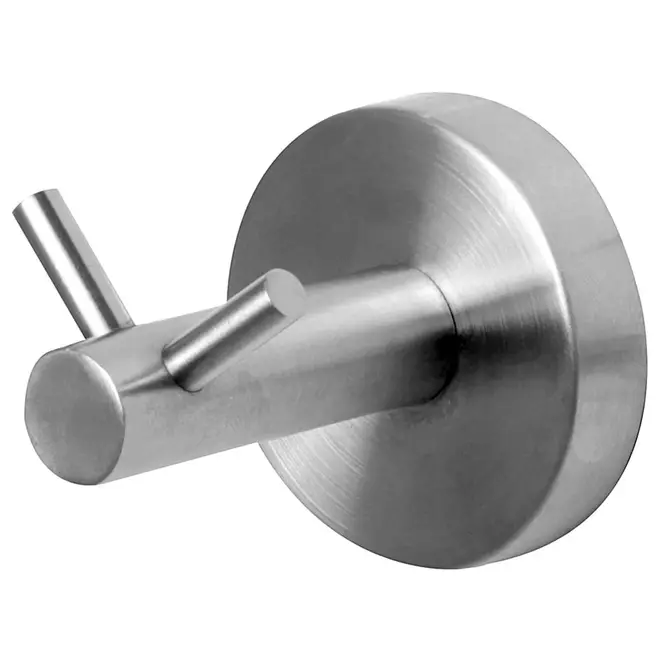 CABIDEIRO DE PAREDE COM 2 GANCHOS KNOX - INOX - Foto 1