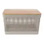 CAIXA 22 CM X 39 CM X 29 CM GRID BAMBU - OFF WHITE/BAMBU - Foto 2