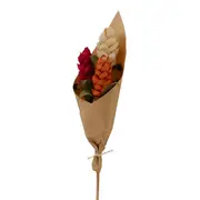 ARRANJO COM 3 FLORES PENDÃO CERRADO - TERRACOTA/FIBRA CLARA - Foto 2