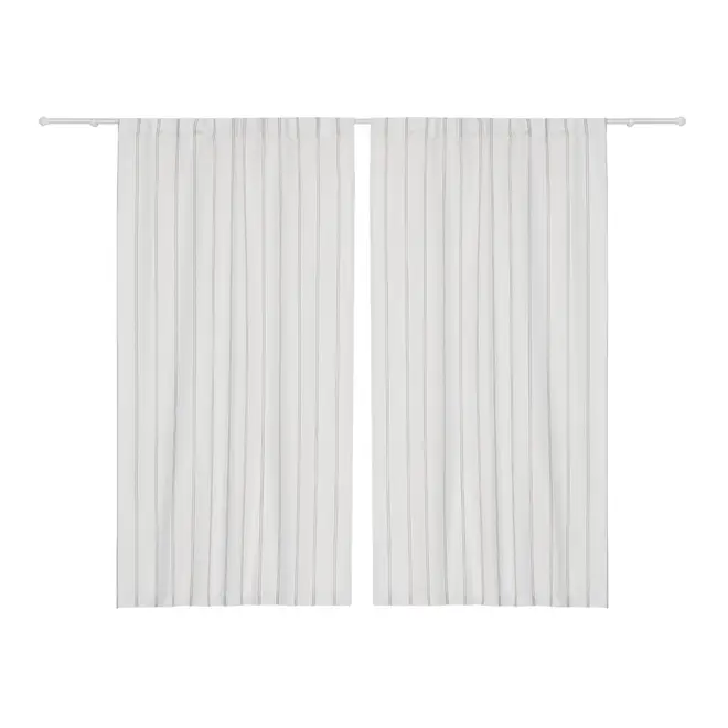 CORTINA 2 PEÇAS 1,30 M X 2,30 M AWNING STRIPES - NATURAL/BEGE - Foto 1