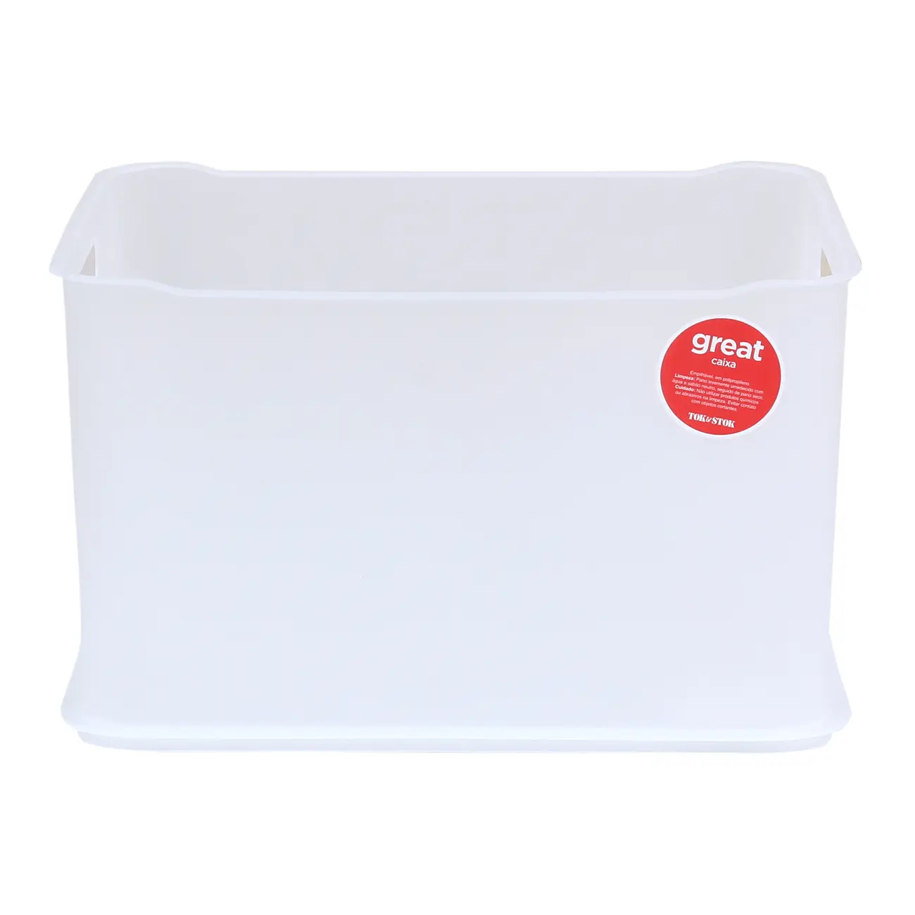 CAIXA 22 CM X 38 CM X 31 CM GREAT - BRANCO TRANSLUCIDO - Foto 2