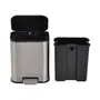 LIXEIRA 5 L LEXING - INOX/PRETO - Foto 4