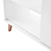 MESA COM BALCÃO 1 PORTA DE CORRER 1,20 M X 1,20 M LIN - BRANCO/NOZES - Foto 8