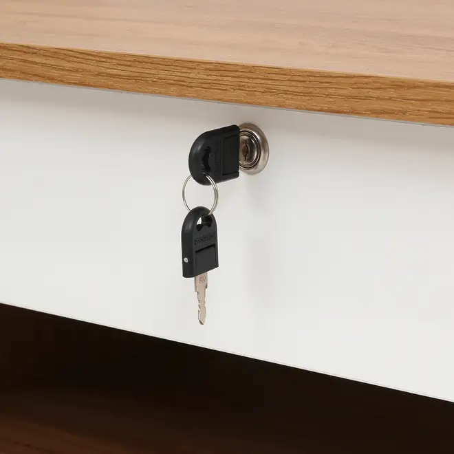MESA COM BALCÃO 1 PORTA DE CORRER 1,80 M X 1,87 M BOSS - OAK TAMMI/BRANCO - Foto 13