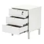 GAVETEIRO PARA ESCRITÓRIO 3 GAVETAS SLEEK - BRANCO/GRANILITE - Foto 5