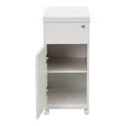 GAVETEIRO PARA ESCRITÓRIO 1 GAVETA/1 PORTA FIND - BRANCO - Foto 4