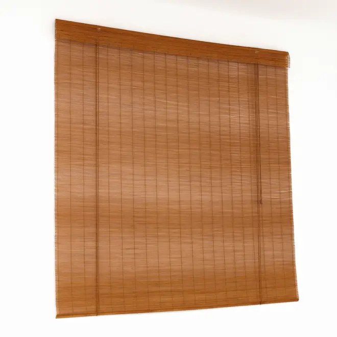 PERSIANA ROLL COM BANDÔ 1,60 M X 1,60 M BAMBU BAMBA - NOZES/BEGE - Foto 2