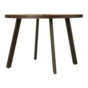 MESA PARA ÁREA EXTERNA REDONDA 1,10 M SUMMERLAND - CAFÉ/NOZES - Foto 3