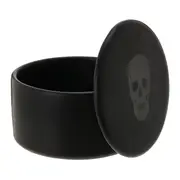 PORTA-ALGODÃO CAVEIRA - PRETO/PRETO FOSCO - Foto 3