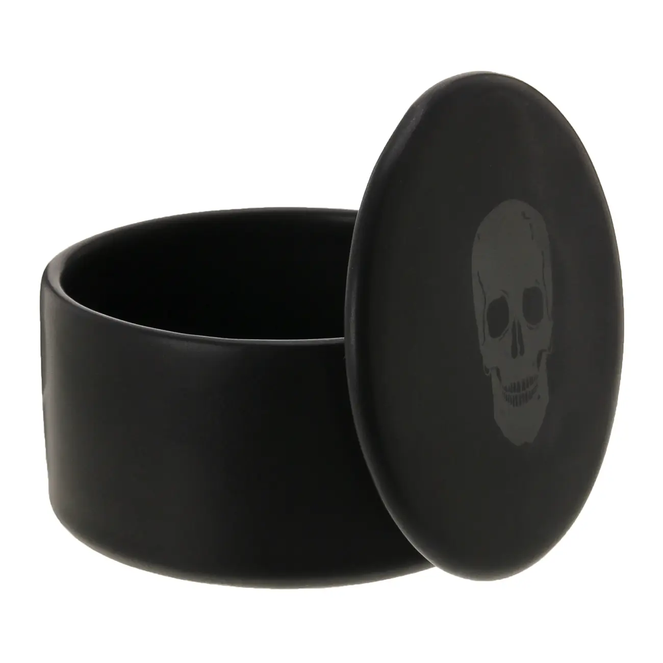 PORTA-ALGODÃO CAVEIRA - PRETO/PRETO FOSCO - Foto 3
