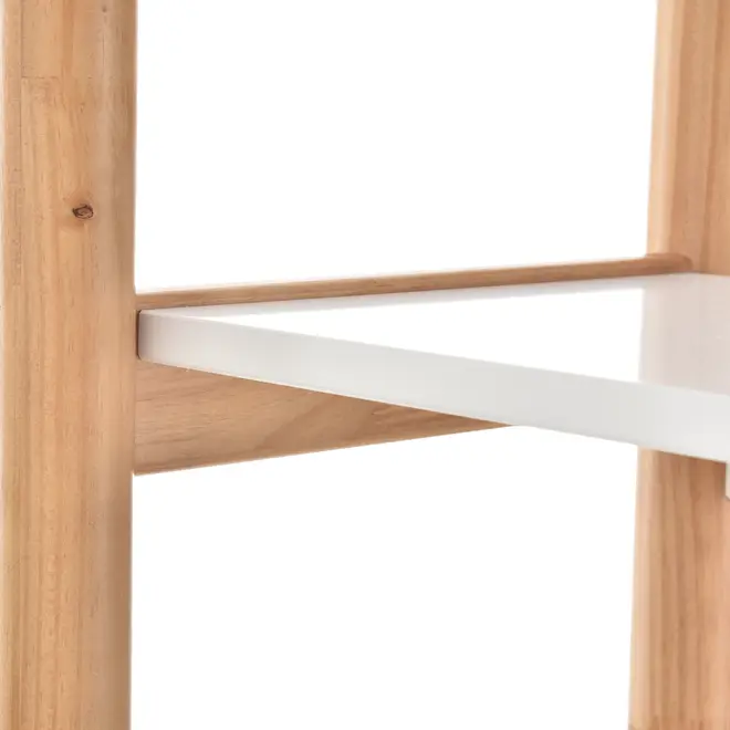 ESTANTE 85 CM X 2,18 M CAULE - AMÊNDOA/BRANCO - Foto 5