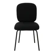 CADEIRA DE JANTAR SNAKY - PRETO/PRETO - Foto 2