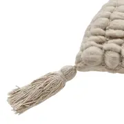 ALMOFADA 45 CM X 45 CM TASSELS - NATURAL/NATURAL - Foto 4
