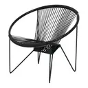 PRETO/PRETO - POLTRONA ESPAGUETE STRING