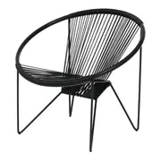POLTRONA ESPAGUETE STRING - PRETO/PRETO - Foto 1