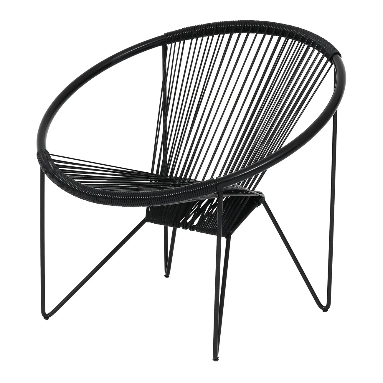 POLTRONA ESPAGUETE STRING - PRETO/PRETO - Foto 1