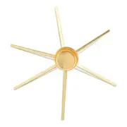 ESTRELA CASTIÇAL 6 CM NATAL ASTRAL - OURO/INCOLOR - Foto 3
