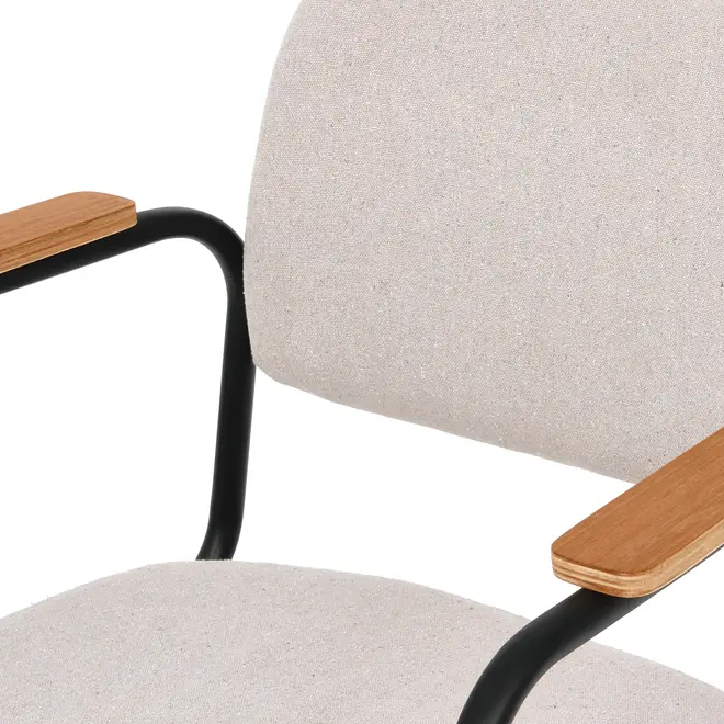 CADEIRA HOME OFFICE CARTE ELBOW - PRETO/CAMELO - Foto 8