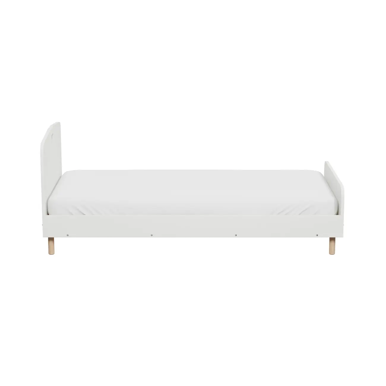 MY LITTLE LOVE CAMA SOLTEIRO 88 CM - BRANCO/NATURAL WASHED - Foto 8