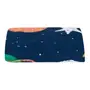 LENÇOL COM ELÁSTICO PARA BERÇO INFANTIL 1,30 M X 70 CM X 18 CM VIA LÚDICA - AZUL/CORES CALEIDOCOLOR - Foto 1