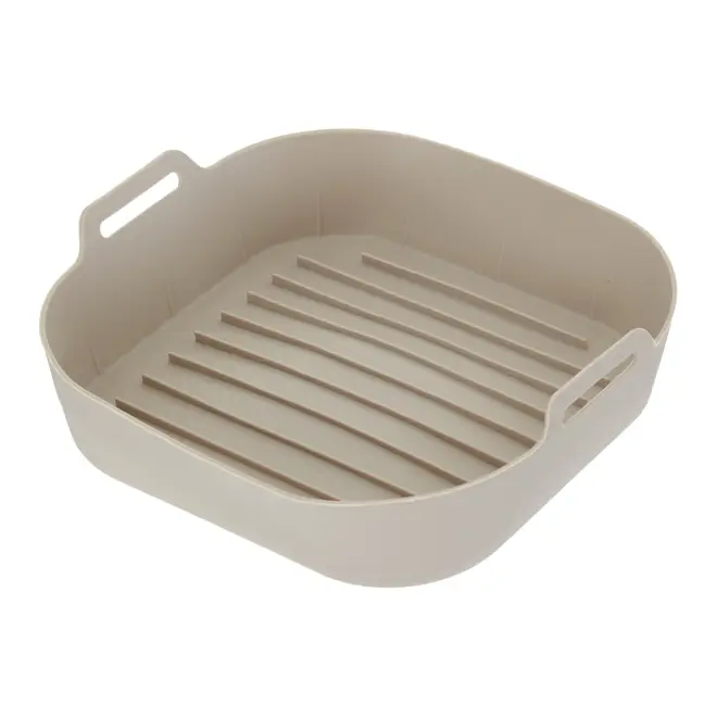 FÔRMA PARA FRITADEIRA 18 CM X 18 CM EASY FRY - BEGE - Foto 3
