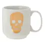 CANECA 470 ML CAVEIRA - BRANCO/OURO - Foto 1