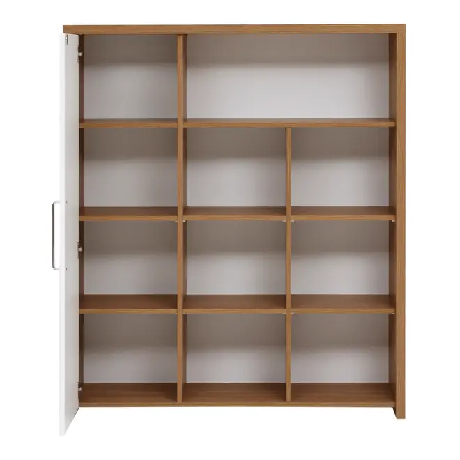 ARMÁRIO PARA ESCRITÓRIO ALTO 1 PORTA BOSS - OAK TAMMI/BRANCO - Foto 2