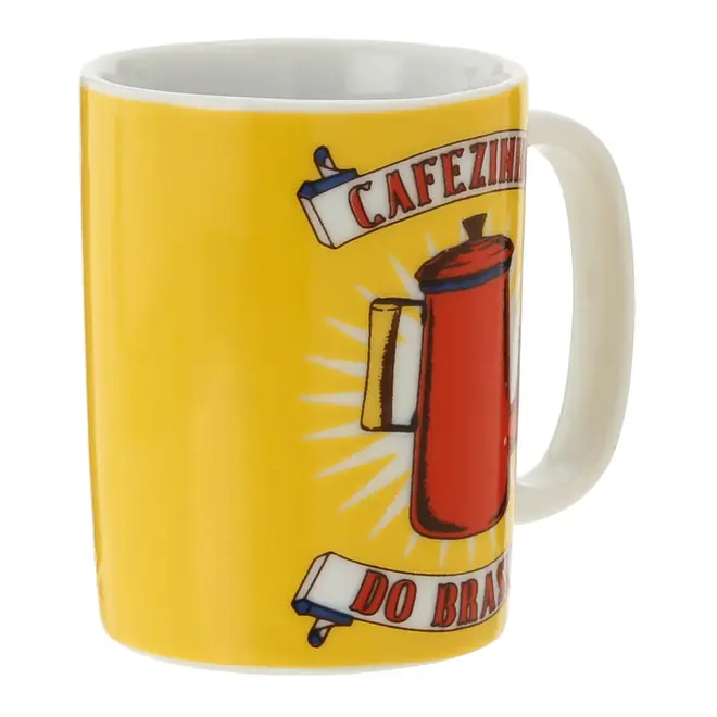 CANECA 160 ML MEMÓRIA INTERIOR CAFÉZINHO - AMARELO/MULTICOR - Foto 2