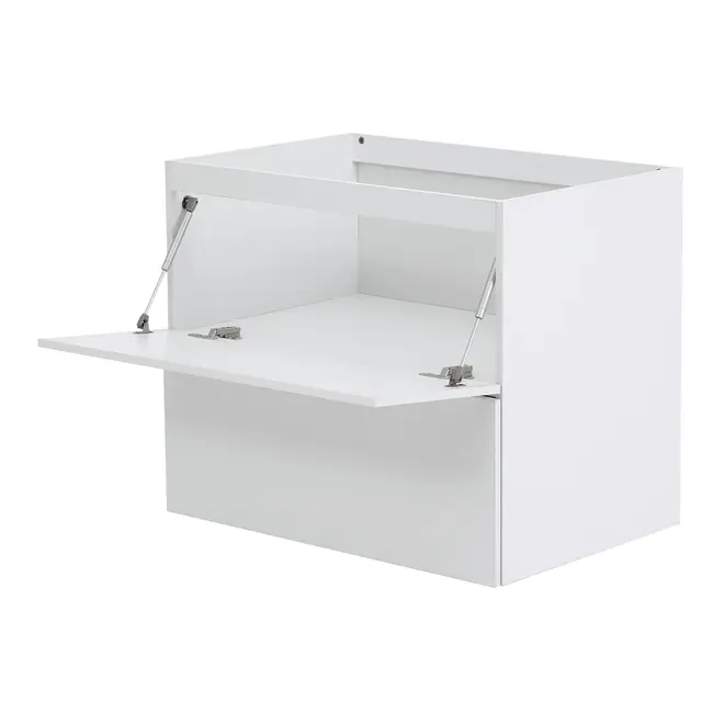 ARMÁRIO DE COZINHA INFERIOR 80 CM 1 GAVETA/1 PORTA BASCULANTE PRÁTICA - BRANCO - Foto 4