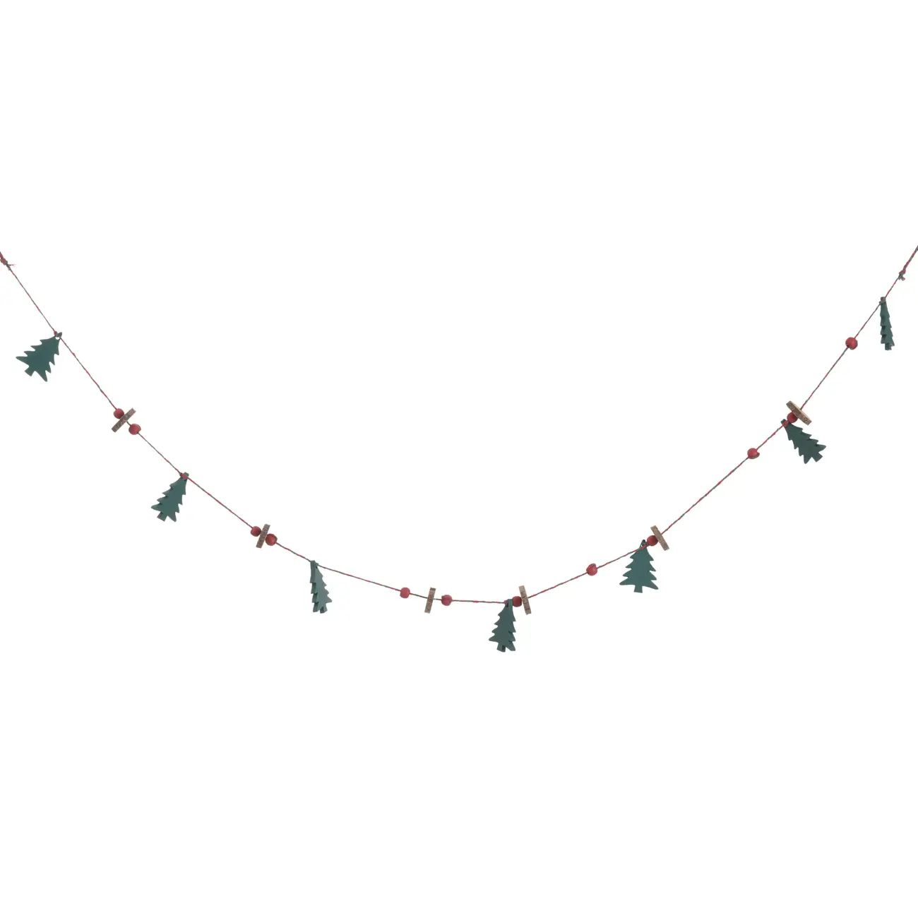 PINGENTE DECORATIVO 1,20 M HOHO HOME - VERMELHO HINDU/ENGLISH GREEN - Foto 1