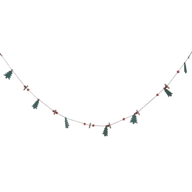 PINGENTE DECORATIVO 1,20 M HOHO HOME - VERMELHO HINDU/ENGLISH GREEN - Foto 1